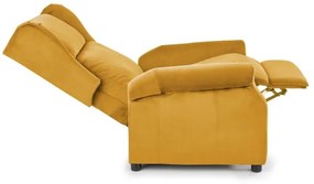 Polohovacie kreslo RELAXA žlté