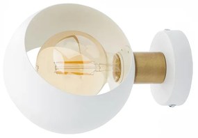 TK-LIGHTING Nástenné dizajnové osvetlenie CYKLOP, 1xE27, 60W, okrúhle, biele