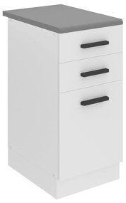 Kuchynská skrinka spodná 40 cm šuflíky TOR SDSZ40WS/0/WT/WT/B/B1/PP