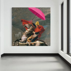 Gario Obraz na plátne Napoleon na koni s dáždnikom - Bekir Ceylan Rozmery: 30 x 30 cm