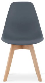 Set troch jedálenských stoličiek KITO bridlicový (3 ks)