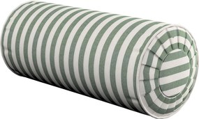 Valcový vankúš so záhybmi farba produktu zelená látka vzorované