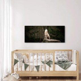 Obraz - Vytie vlka (120x50 cm)