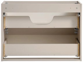 Závěsná skříňka pod umyvadlo Viva Cashmere s deskou 80 cm kašmír/dub coast evoke