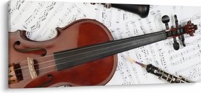Obraz - Hudobné nástroje (120x50 cm)