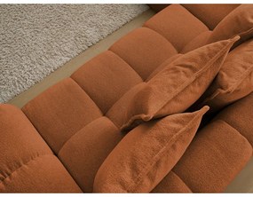 Terakotová ženilková rozkladacia/s úložným priestorom rohová pohovka (ľavý roh/do L) Everest – Bobochic Paris