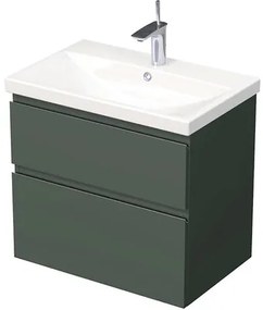 Kúpeľňová skrinka s umývadlom Intedoor LANDAU 70x65 cm zelená