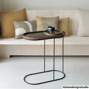 ETHNICRAFT Oblong Tray Side Table