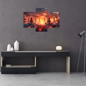 Obraz - Jóga v prírode (90x60 cm)