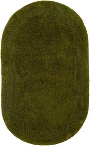 Kúpelňový koberček Keno Elips olivový B04