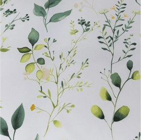 Sada obliečok z mikrovlákna FLORAMA biele + obliečka na vankúš 50 x 70 cm ZDARMA
