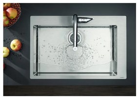 Hansgrohe S71, nerezový drez 660 vstavaný s otvorom na batériu, nerez, HAN-43302800