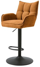 Oranžové barové stoličky s nastaviteľnou výškou v súprave 2 ks Marilla – Unique Furniture