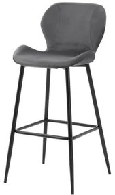 Sivá barová stolička LAIKA