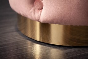 Dizajnová taburetka Rococo 37 cm staroružová