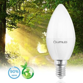 LED žiarovka E14 B35 10W = 75W 990lm 3000K Warm 180° LUMILED