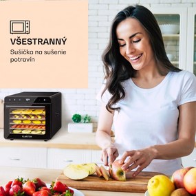 Klarstein Shaftesbury, automatická sušička potravín, 700 W, 35-85°C, časovač, digitálny dotykový displej