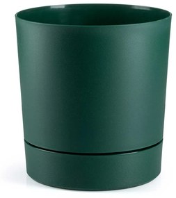 PLASTOVÝ KVETINÁČ AZALEA SADA 2KS 22,5X23,5 CM+17,5X18,5 CM TMAVOZELENÁ
