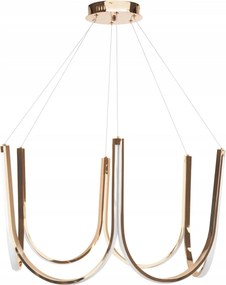 Toolight Toolight, LED závesné svietidlo 77cm, 75W, 4000K, 4000lm, APP1749-CP, zlatá lesklá, OSW-06064