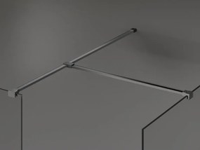 Mexen T spoj pre Kioto WALK-IN sprchové steny 8mm, brúsený grafit, 800-09-66