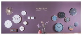 Čierne nástenné hodiny Karlsson Charm