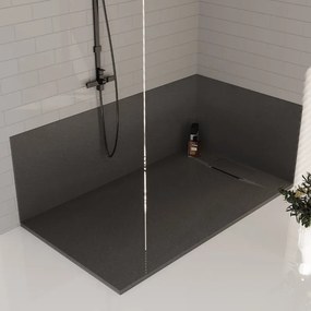 BPS-koupelny Obdĺžniková akrylátová sprchová vanička MIKO BL 120x90 čierna