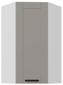 Horná rohová kuchynská skrinka Lucid 60x60 GN-108 1F (45° (korpus: biela + front: mdf claygrey). Vlastná spoľahlivá doprava až k Vám domov. 1134673