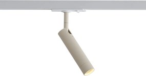 Moderný reflektor béžový s bielou farbou pre 1-fázový koľajnicový systém - Iconic Ivy