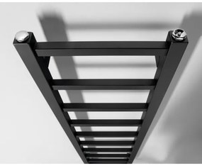 Sapho - Kúpeľňový radiátor METRO LIGHT 211W 30x114 cm matná čierna