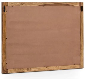 furniture-nabytek.cz - Masívne kúpeľňové zrkadlo Lagos z palisandrového dreva, lakované, hnedé – 80×60 cm