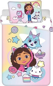 Bavlnené detské obliečky do postieľky 100x135 cm Gabby's Dollhouse "Sugar Dream" – Jerry Fabrics