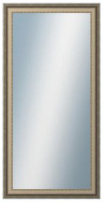 DANTIK - Zrkadlo v rámu, rozmer s rámom 50x100 cm z lišty DOPRODEJMETAL AG prehnutá veľká (3025)
