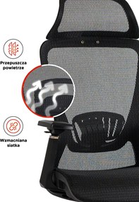 Kancelárske kreslo Legion (čierna) . Akcia -23%. Vlastná spoľahlivá doprava až k Vám domov. 1119059