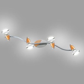 Nástenné bodové svietidlo R5026B-4S Saténový chróm