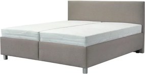 Sconto Posteľ s polohovacími roštami REFLEX sivohnedá, 180x200 cm