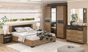 Šuplíková komoda VALENTÍNA, dub april/wenge