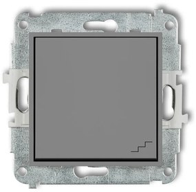 Vypínač schodiskový 27MWP-3 sivý mat