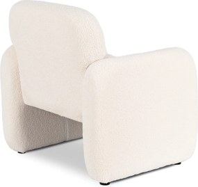 Relaxačné kreslo VARENO – krémové bouclé
