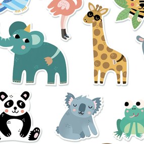 Drevené magnetky - Džungľa - 20 ks