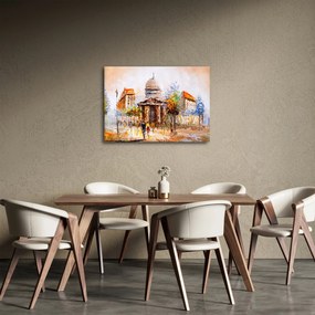 Obraz - Maľovaná mestská pamiatka (70x50 cm)
