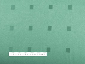 Biante Dekoračný obdĺžnikový obrus PM-023 Štvorčeky na svetlo zelenom 50x100 cm