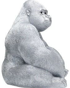 Monkey Gorilla XL dekorácia strieborná