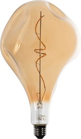 E27 Stmievateľná LED žiarovka so špirálovým vláknom PS160 jantárová 6W 340 lm 1800K