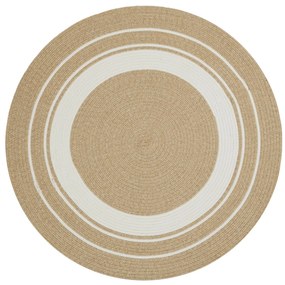 NORTHRUGS - Hanse Home koberce Kusový koberec Braided 105556 Creme Beige kruh – na von aj na doma - 150x150 (priemer) kruh cm