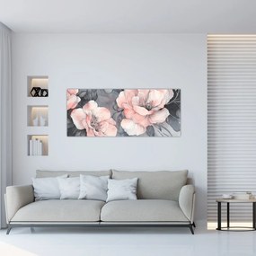 Obraz - Séria kvetov (120x50 cm)