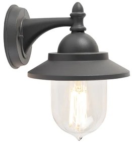 Inteligentné vonkajšie nástenné svietidlo tmavosivé vrátane Wifi ST64 - Oxford