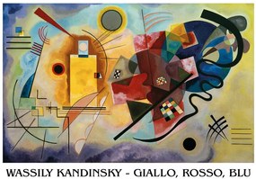 Umelecká tlač Žlté, Červené, Modré, Wassily Kandinsky