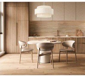 Závesný luster BOHO na šnúre 1xE27/60W/230V pr. 40 cm krémová/juta