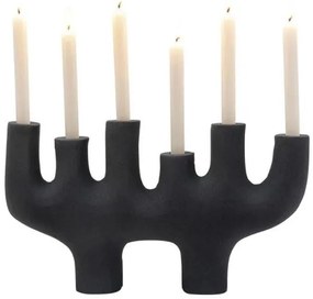 Candle svietnik čierny 47 cm