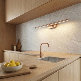 Toolight Toolight, LED nástenné svietidlo 60cm, 13W, 4000K, 1000lm, APP1896-1W, medená matná, OSW-66051